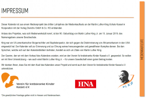 Kalender Impressum
